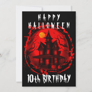 HAPPY HALLOWEEN BIRTHDAY CUSTOM PARTY EINLADUNG