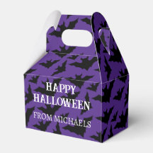 Happy Halloween Black Bats lila, sprichwörtliches