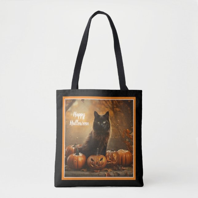 Happy Halloween Black Cat Collection Tasche (Vorderseite)