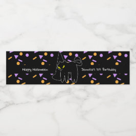Happy Halloween Black Cat Confetti Geburtstag