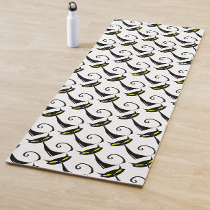 Happy Halloween Black Cat   Yoga Mat Yogamatte