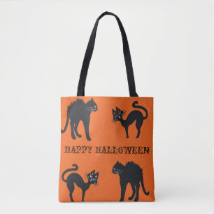 Happy Halloween Black Cats Sac fourre-tout