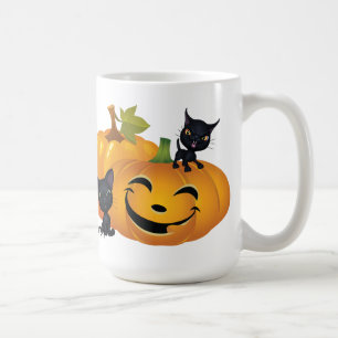 Happy Halloween Black Kitty Tasse