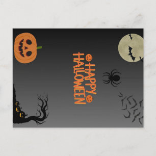 Happy Halloween Black Postkarte