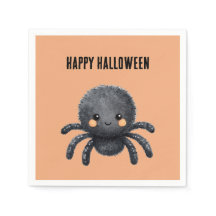 Happy Halloween Black Spider