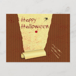 Happy Halloween Bloody Wallpaper Postkarte