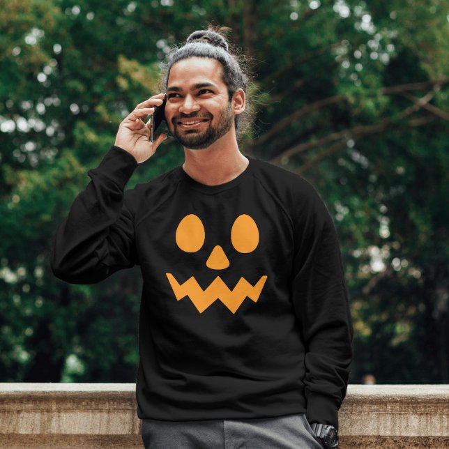 Happy Halloween boo spooky Kürbis Gesicht Sweatshirt (Von Creator hochgeladen)