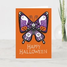 Happy Halloween Butterfly Ghost