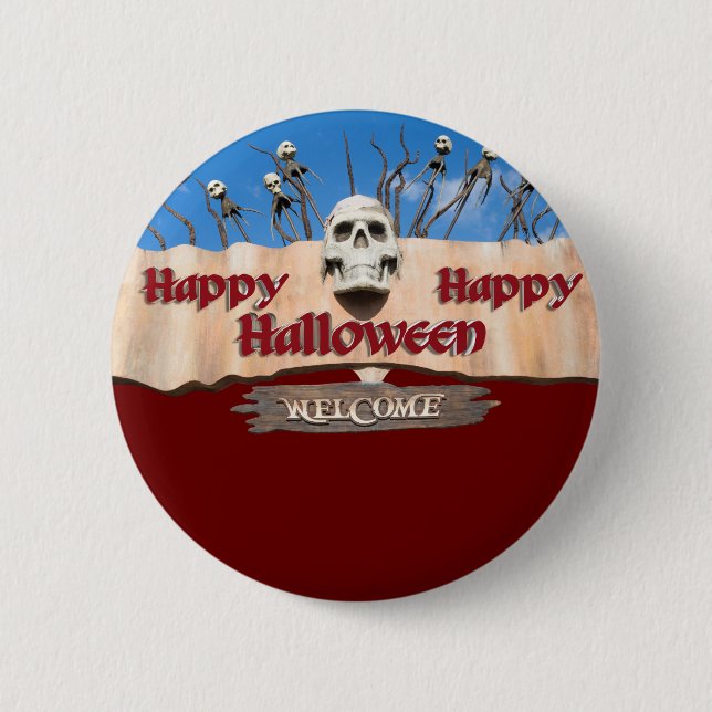 Happy Halloween Button (Vorderseite)