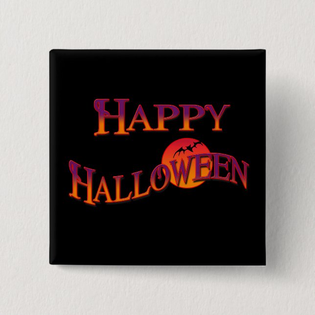 Happy Halloween Button (Vorderseite)