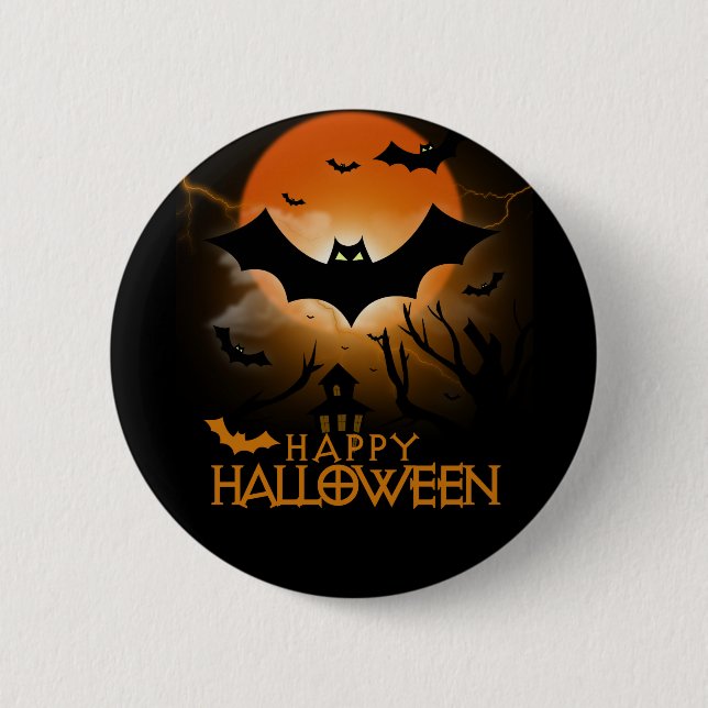 Happy Halloween Button (Vorderseite)