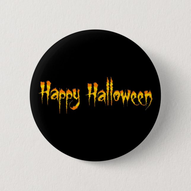 Happy Halloween Button (Vorderseite)