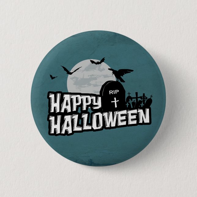 Happy Halloween Button (Vorderseite)