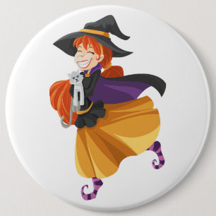 "HAPPY HALLOWEEN" BUTTON