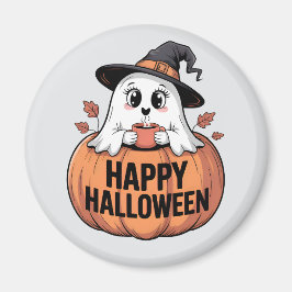 Happy Halloween Caffeine Ghost Magnet