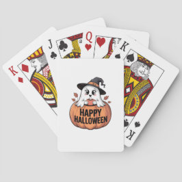 Happy Halloween Caffeine Ghost Spielkarten