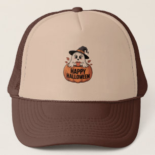 Happy Halloween Caffeine Ghost Truckerkappe