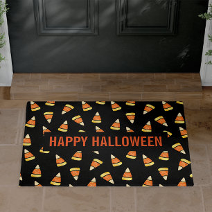 Happy Halloween Candy Corn Print Fußmatte