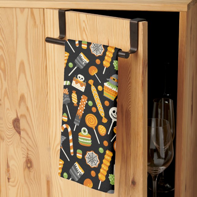 Happy Halloween Candy Geschirrtuch (Drittel gefaltet)