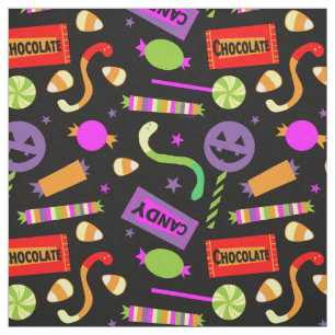 Happy Halloween Candy Pattern Stoff