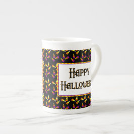 Happy Halloween Candy Pattern Tasse