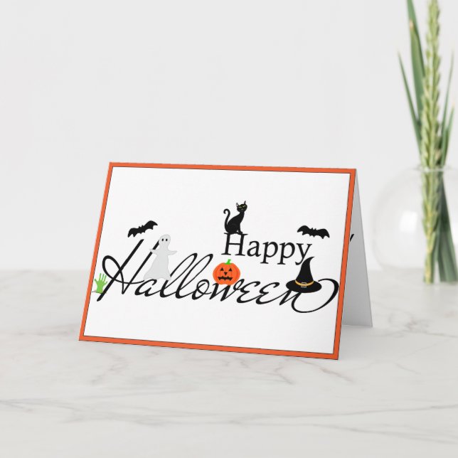 Happy Halloween Card Feiertagskarte (Vorderseite)