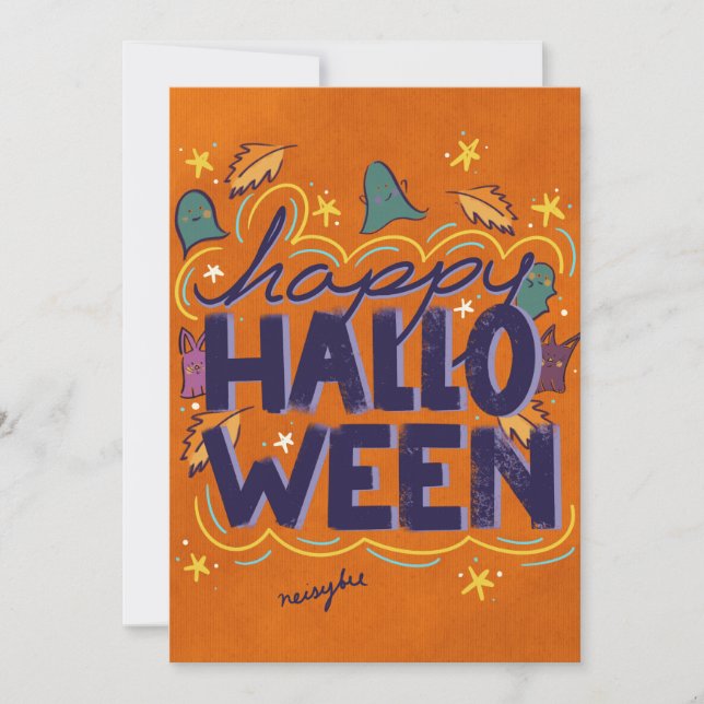 Happy Halloween Card Feiertagskarte (Vorderseite)