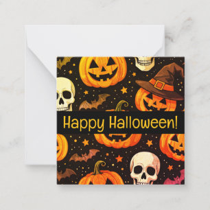 Happy halloween cards, niedlich, Stock up! Mitteilungskarte