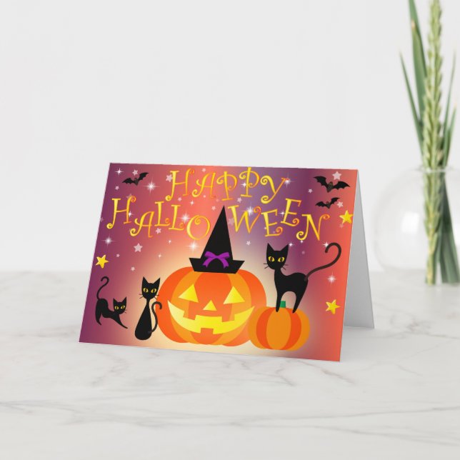 Happy Halloween Carte de voeux vide à l'intérieur (Devant)