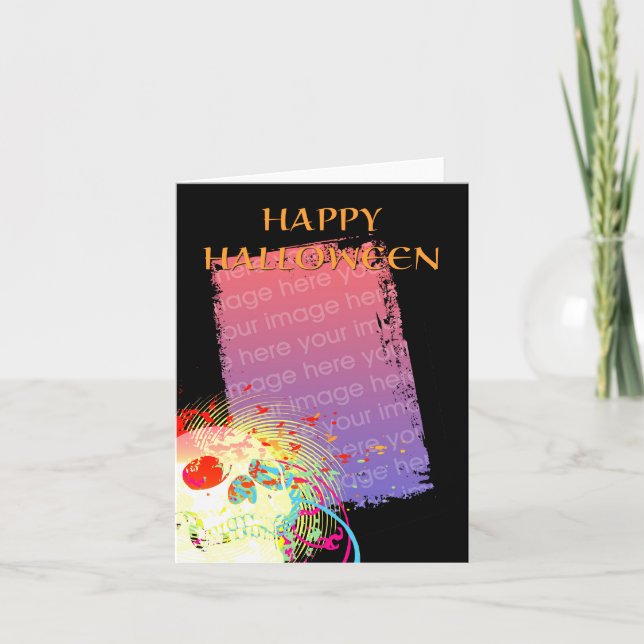 happy halloween carte photo : crâne hi-fi 2 (Devant)