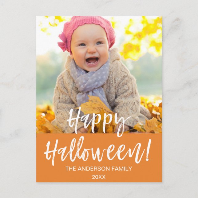 Happy Halloween Carte photo moderne Halloween (Devant)