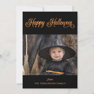 Happy Halloween Carte photo personnalisé