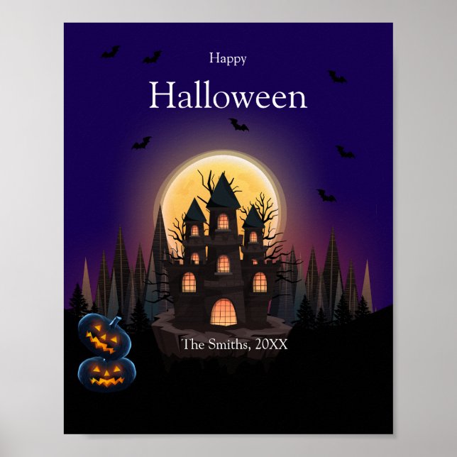 Happy Halloween Castle Poster (Vorne)