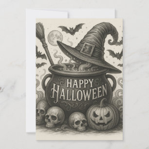 Happy Halloween Cauldron Einladung