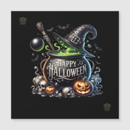 Happy Halloween Cauldron Magnetic Einladung