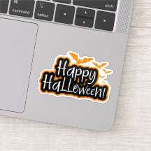 Happy halloween chauves-souris sticker