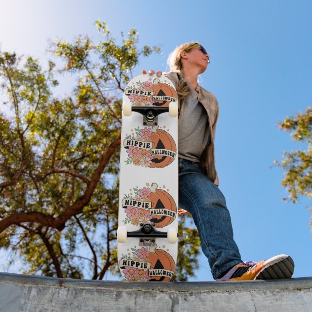 Happy Halloween Citrouille Skateboard (Extérieur 1)