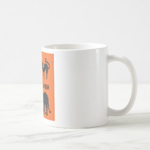 Happy Halloween Classique Mug Blanc Chats Noirs