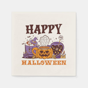 Happy Halloween Coffee Brew Serviette