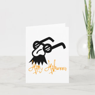 Happy Halloween Comedy Mask Karte