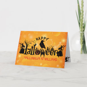 Happy Halloween Concept Design Karte