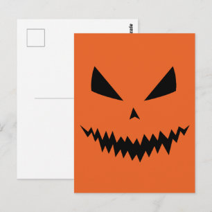 Happy Halloween Cooler beängstigender Jack O'Lante Postkarte