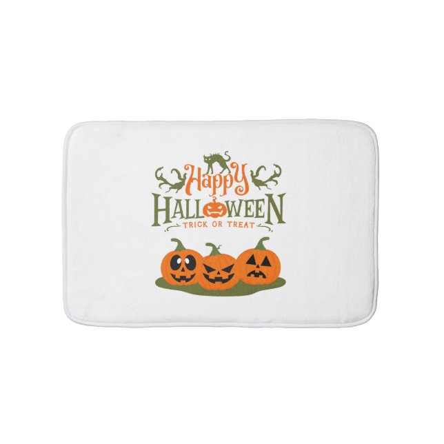 Happy Halloween - Cooles Halloween Badematte (Vorderseite)
