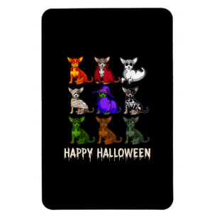Happy Halloween Costume Chihuahua Dog Liebhaber Magnet