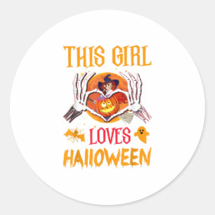 Happy Halloween Costume Design Runder Aufkleber