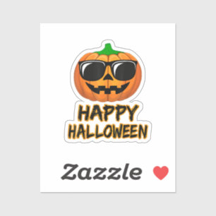 Happy Halloween Costume Funny Pumpkin Aufkleber
