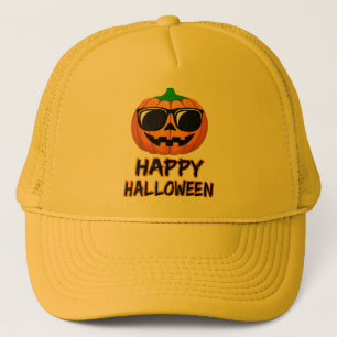 Happy Halloween Costume Funny Pumpkin Truckerkappe