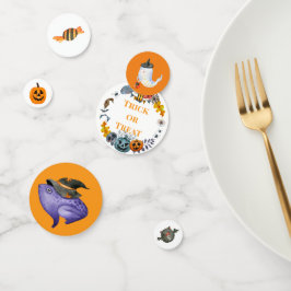 Happy Halloween Costume Party Pumpkin Confetti Konfetti