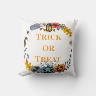 Happy Halloween Costume Party Pumpkin Paper Teller Kissen