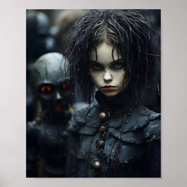 Happy Halloween, Creepy Little Child Face Poster (Vorne)